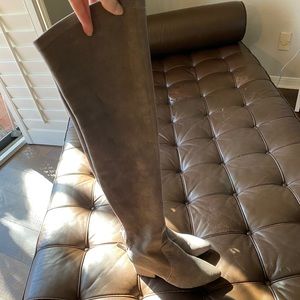 Over the knee boots with small heel